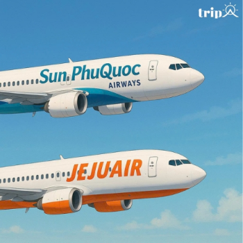 Từ Jeju Air đến Sun PhuQuoc Airways – Hãng hàng không mang linh hồn của đảo, chuyên chở khát vọng du lịch